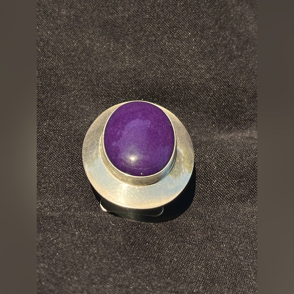 Vintage native American Sterling, silver Bolo tie Clip - Picture 3 of 14